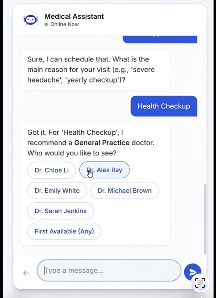 healthcare chatbot