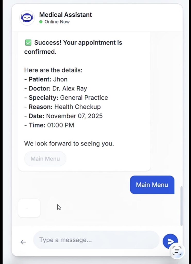 healthcare chatbot