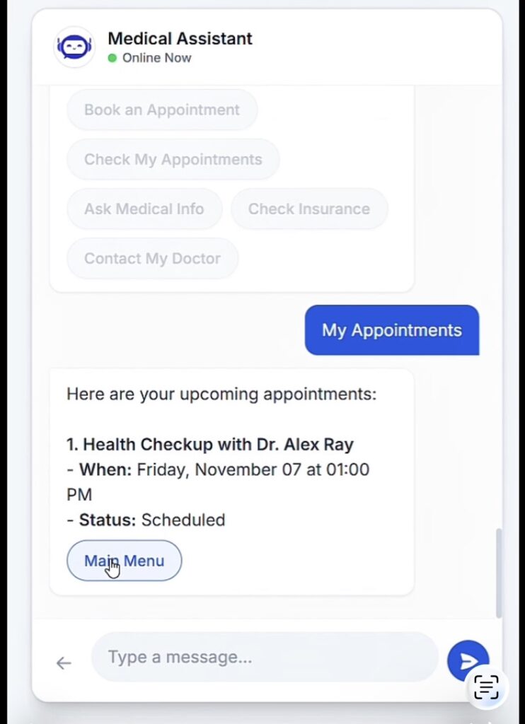 healthcare chatbot