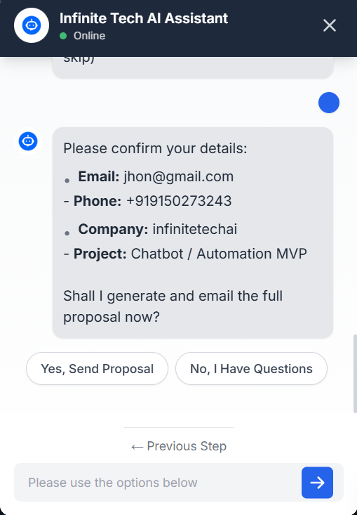 lead generation chatbot