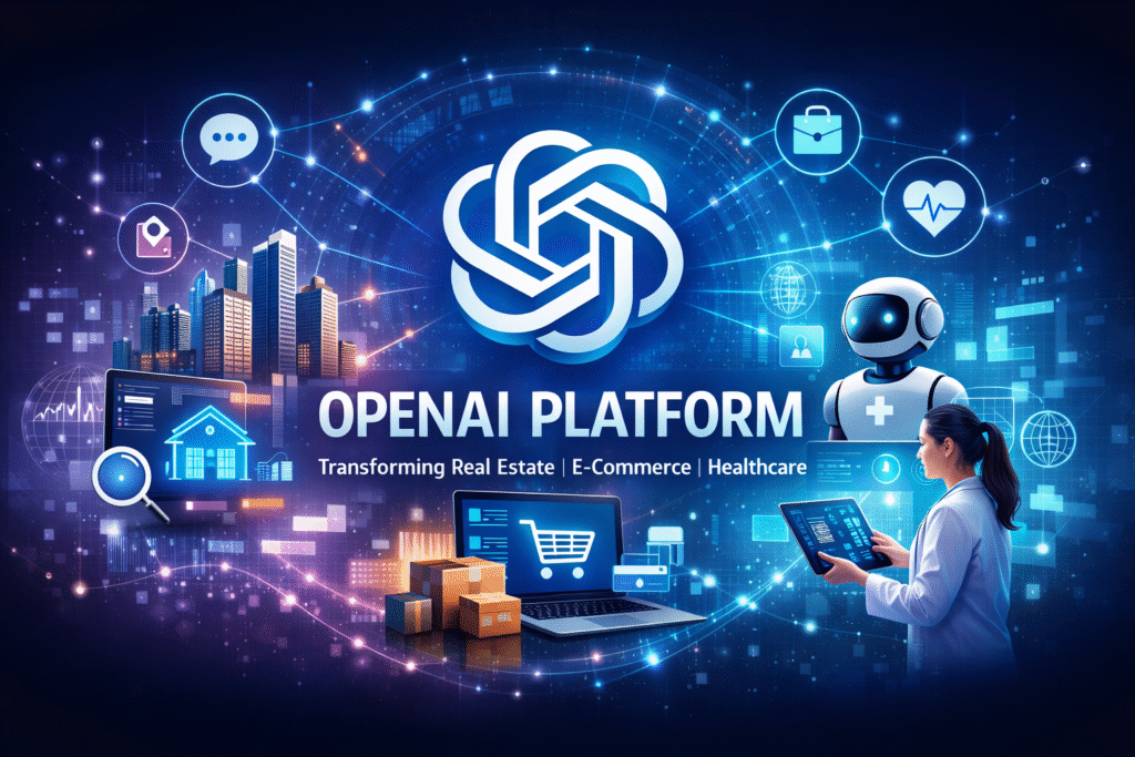 OpenAI Platform connecting real estate, e-commerce, and healthcare with AI automation