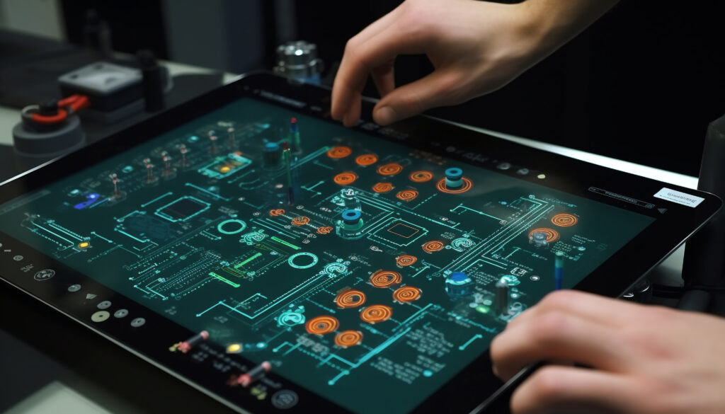 Human Hand Skillfully Soldering Complex Circuit Board Generated By Ai 1024x585
