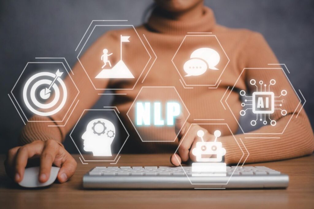 Nlp Natural Language Processing Cognitive Computing Technology Concept Business Person Hand Holding Vr Screen Nlp Icon With Blue Bokeh Background Ai Artificial Intelligence 1296497 5309 S 1024x682