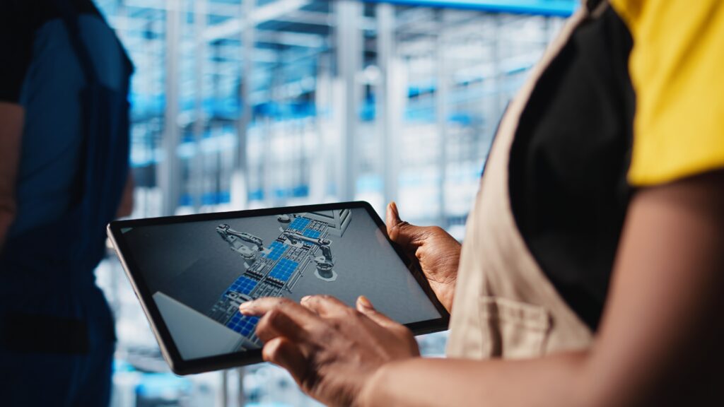 Smart Factory Engineer Designs Robotic Machines Using Cad Software 1024x576