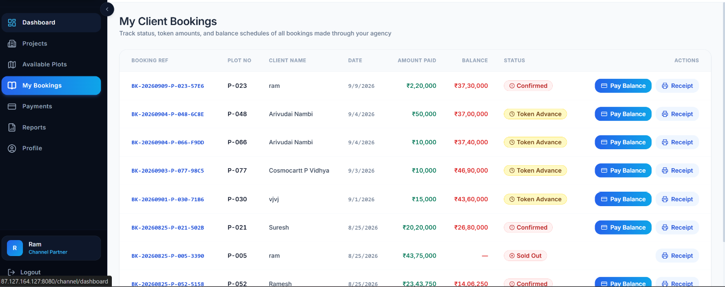Plot Booking Real Estate Software