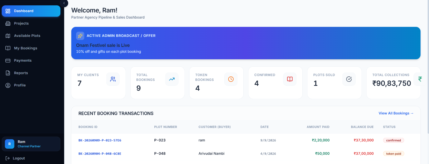 Plot Booking Real Estate Software
