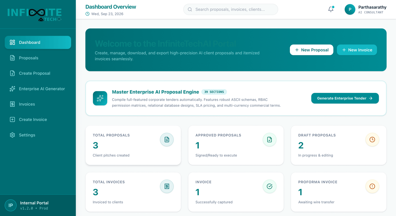 Executive Command Dashboard