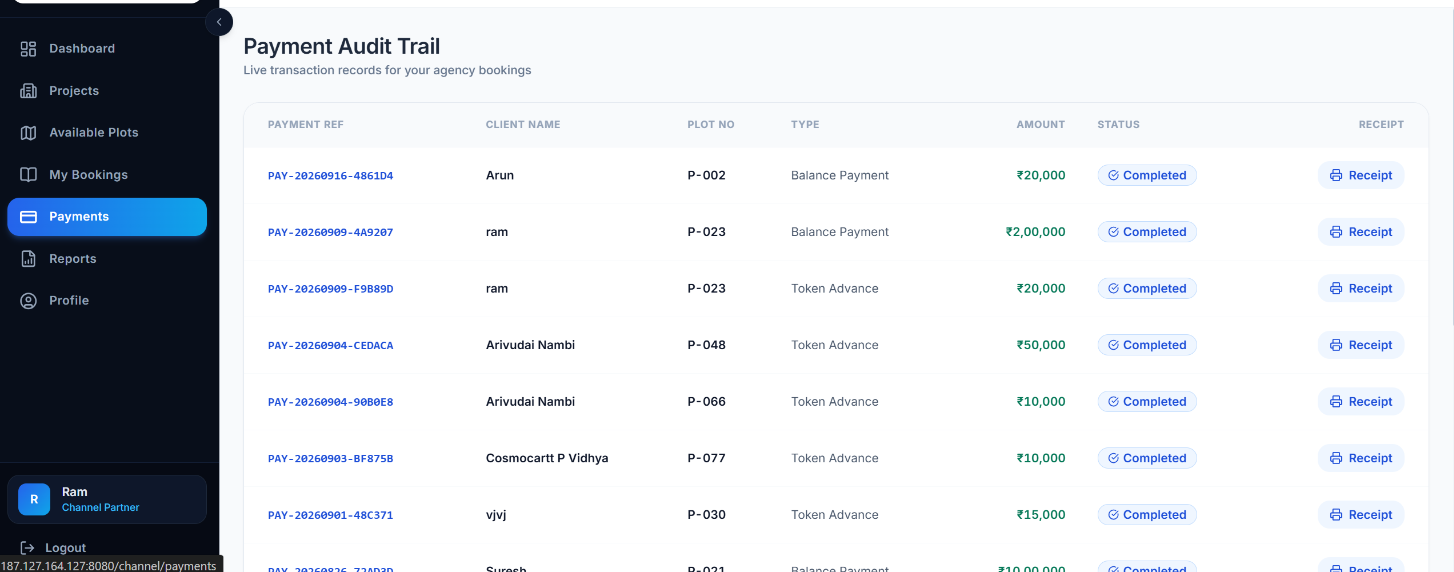 Plot Booking Real Estate Software