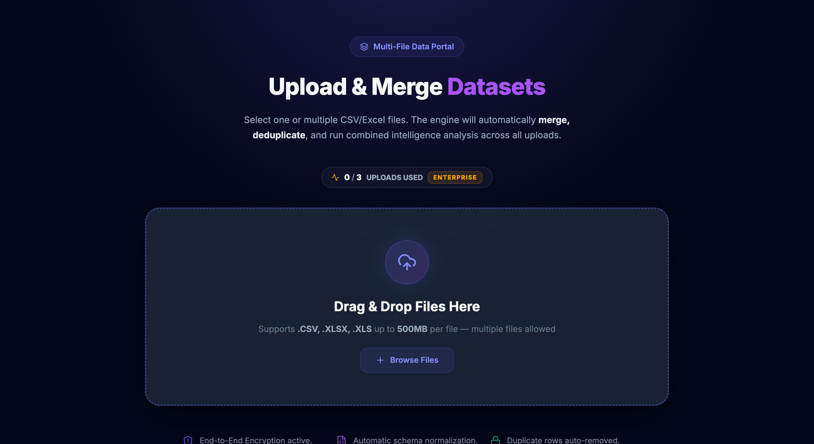 Multi-File Ingestion Portal